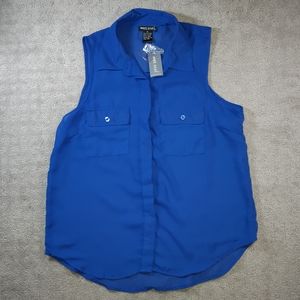 NWT Blue Button Down